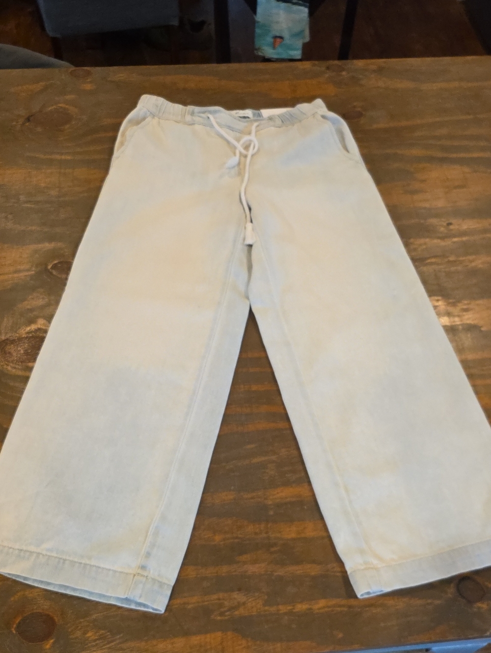 KanCan Light Blue Wide Leg Drawstring Jeans